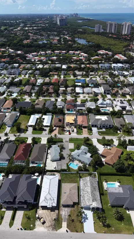 Drone view · towards the gulf