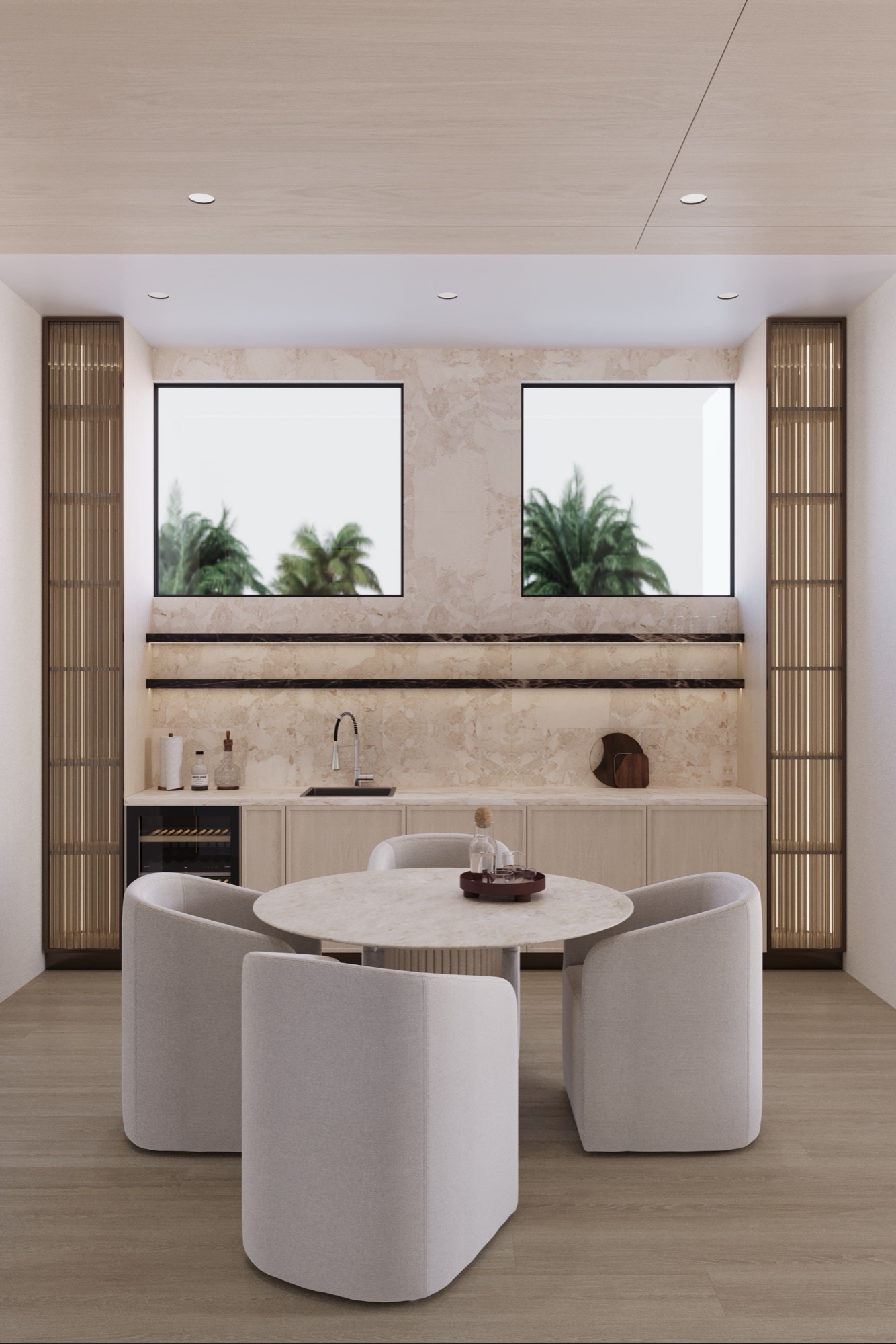 Second-floor kitchenette